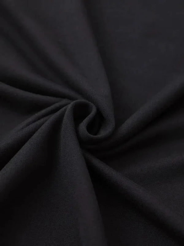 Baskılı Oversize Bisiklet Yaka T-shirt - Siyah