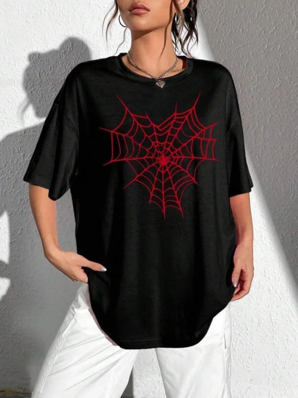 Baskılı T-shirt - Siyah