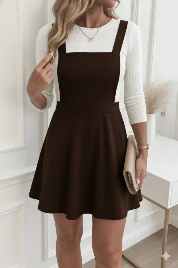 Kadın Askılı Sırttan çapraz Detaylı Kısa Kiloş Kadife Mini Elbise